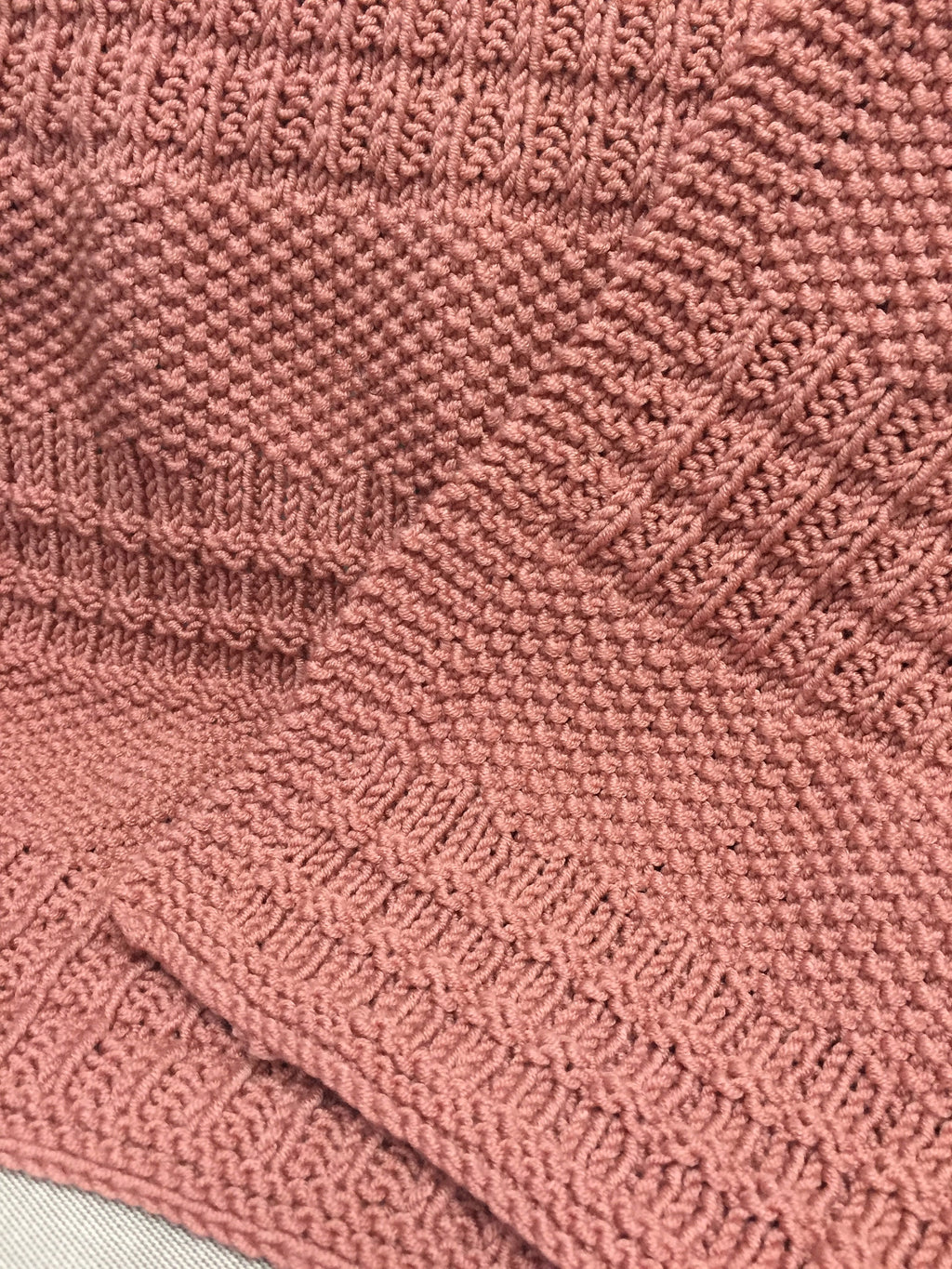 Knitting Pattern ~ Dorete Baby Blanket ~ Easy Knit for Beginners ~ENGLISH ~ PDF Download