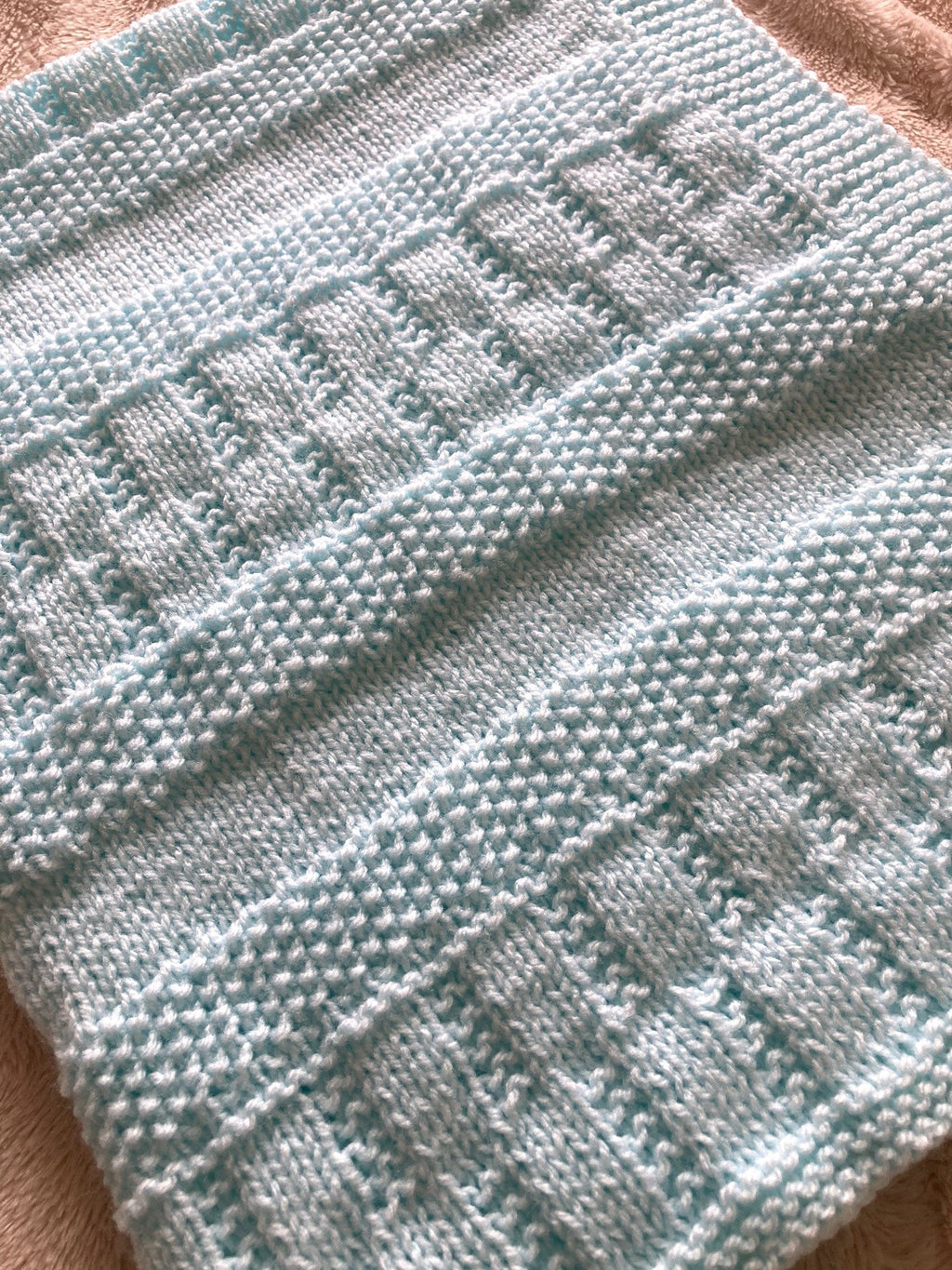 Knitting Pattern ~ Jemima Baby Blanket  ~  ENGLISH ~ PDF Download
