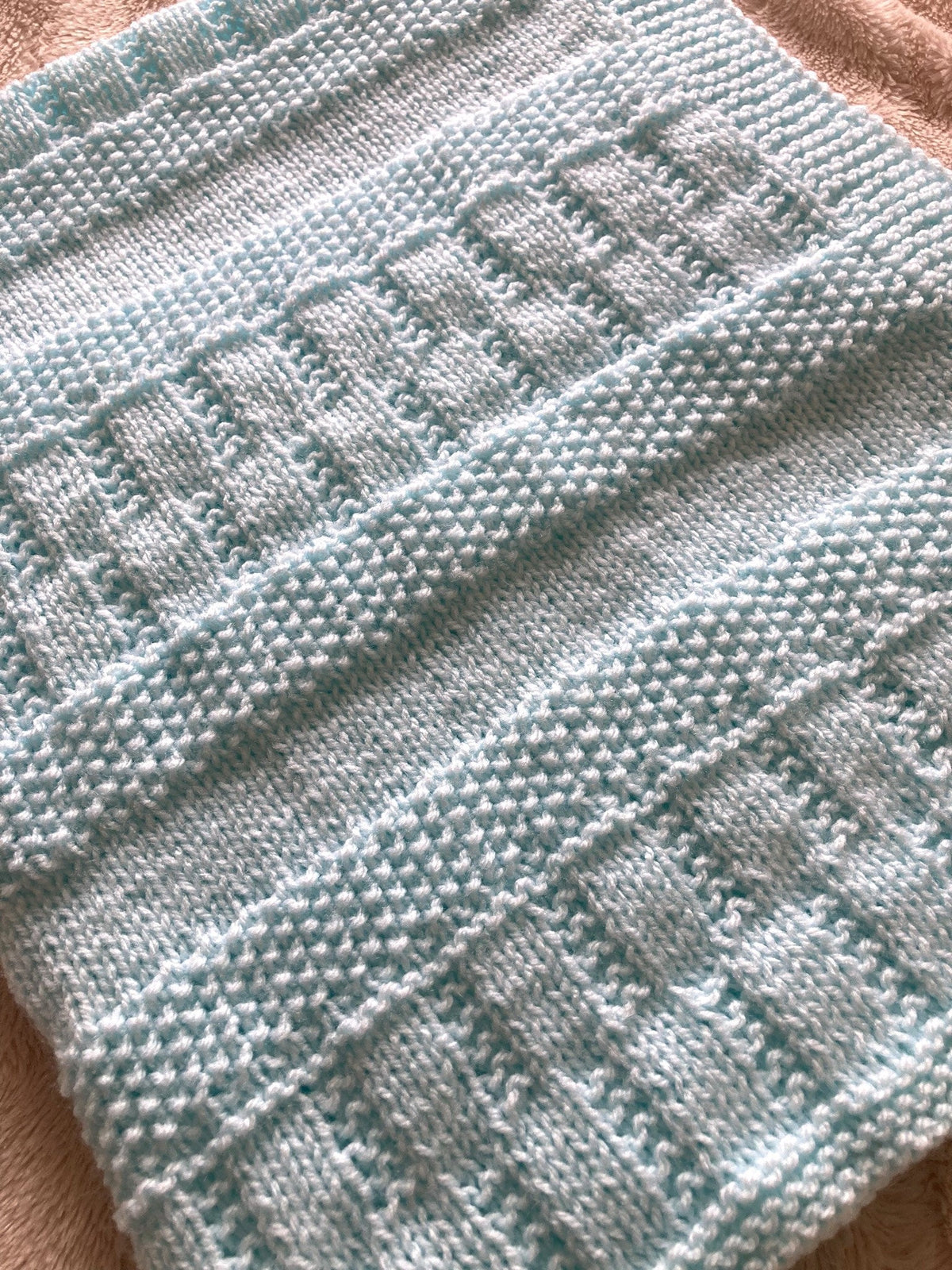 Knitting Pattern ~ Jemima Baby Blanket  ~  ENGLISH ~ PDF Download