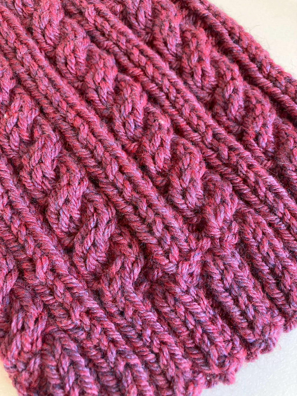 Knitting pattern ~ Simple Cable Beanie Hat ~ ENGLISH ~  PDF Download