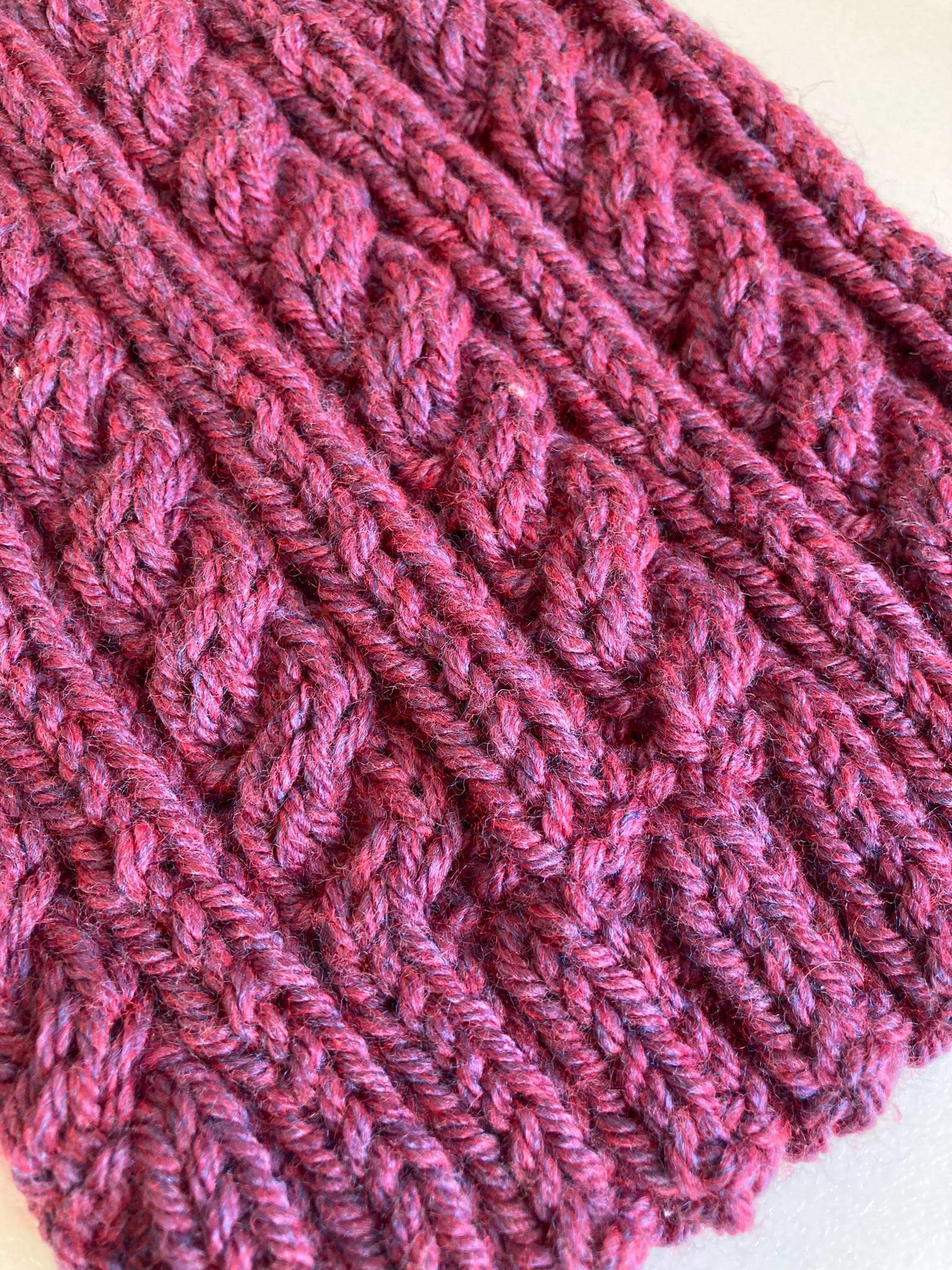 Knitting pattern ~ Simple Cable Beanie Hat ~ ENGLISH ~  PDF Download