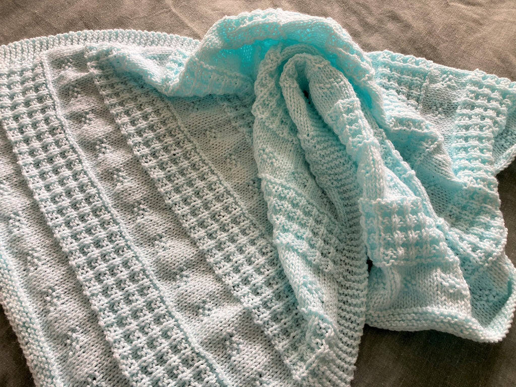 Knitting Pattern ~ Rosabel Baby Blanket in DK  ~ ENGLISH ~ PDF Download