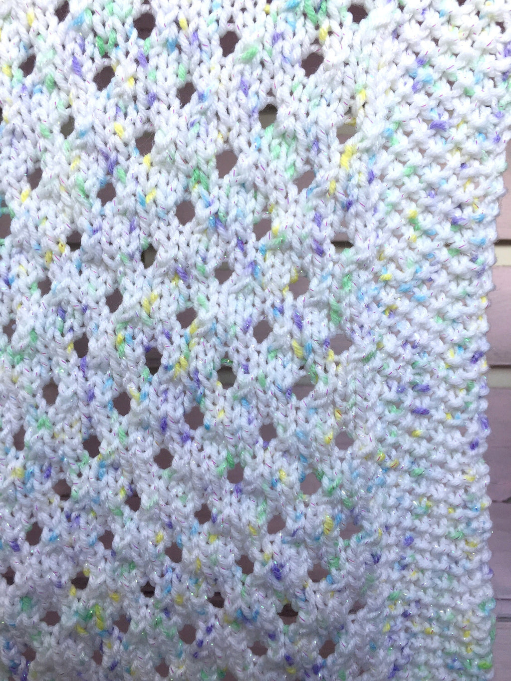 Knitting pattern ~ Easy Eyelets Baby Blanket Set  ~ ENGLISH ~ PDF Download