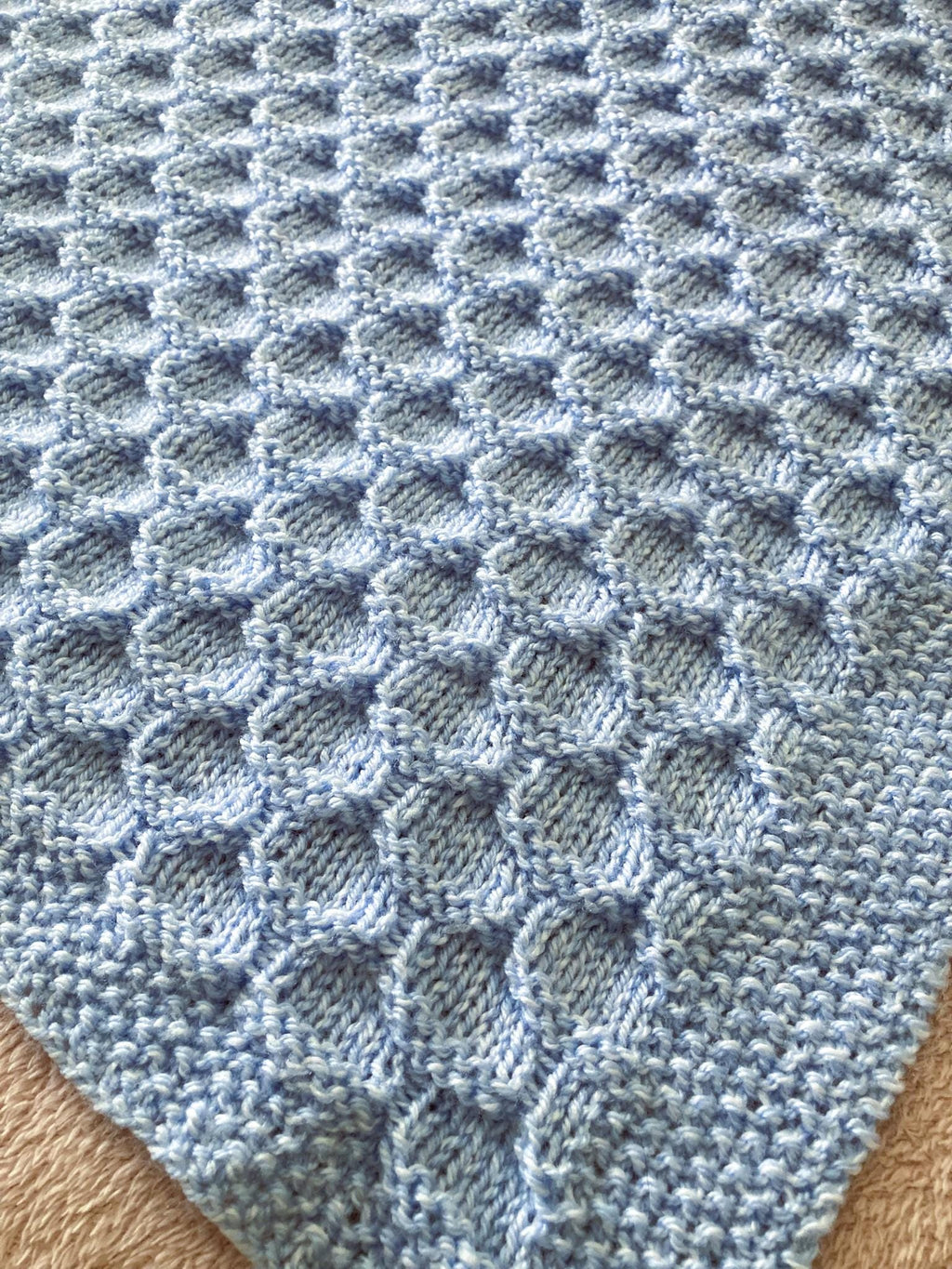 Knitting pattern ~ Becca Baby Blanket in DK Yarn ~ ENGLISH ~ PDF Download