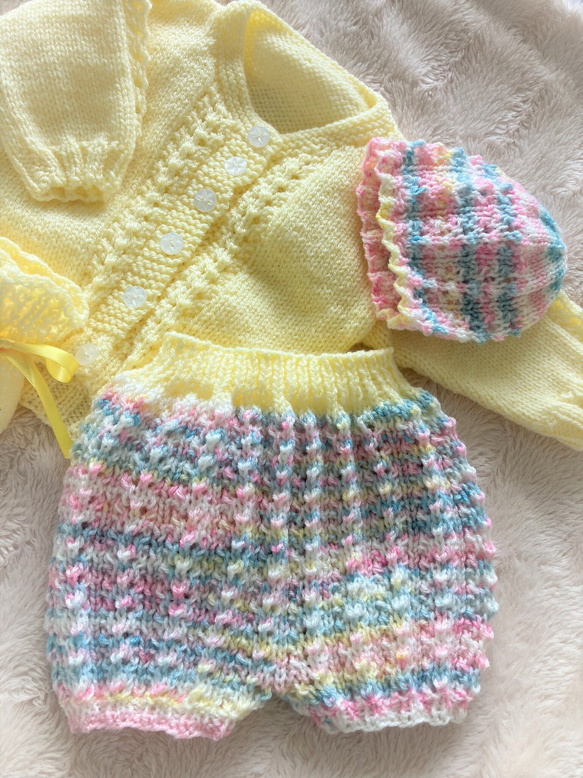 Knitting pattern ~ Adora baby set for 3-6 months ~  ENGLISH ~  PDF Download