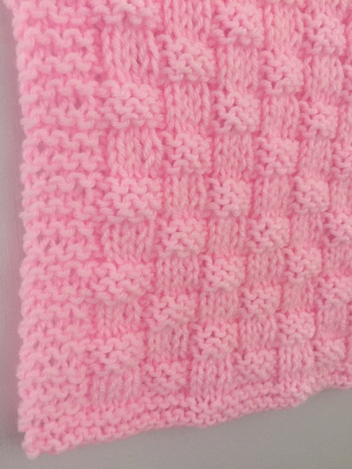 Knitting pattern ~ Quick and Easy Basket Weave Baby Blanket  ~ ENGLISH ~ PDF Download