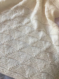 Knitting pattern ~ Little Mountains Baby Blanket  ~ ENGLISH ~  PDF Download