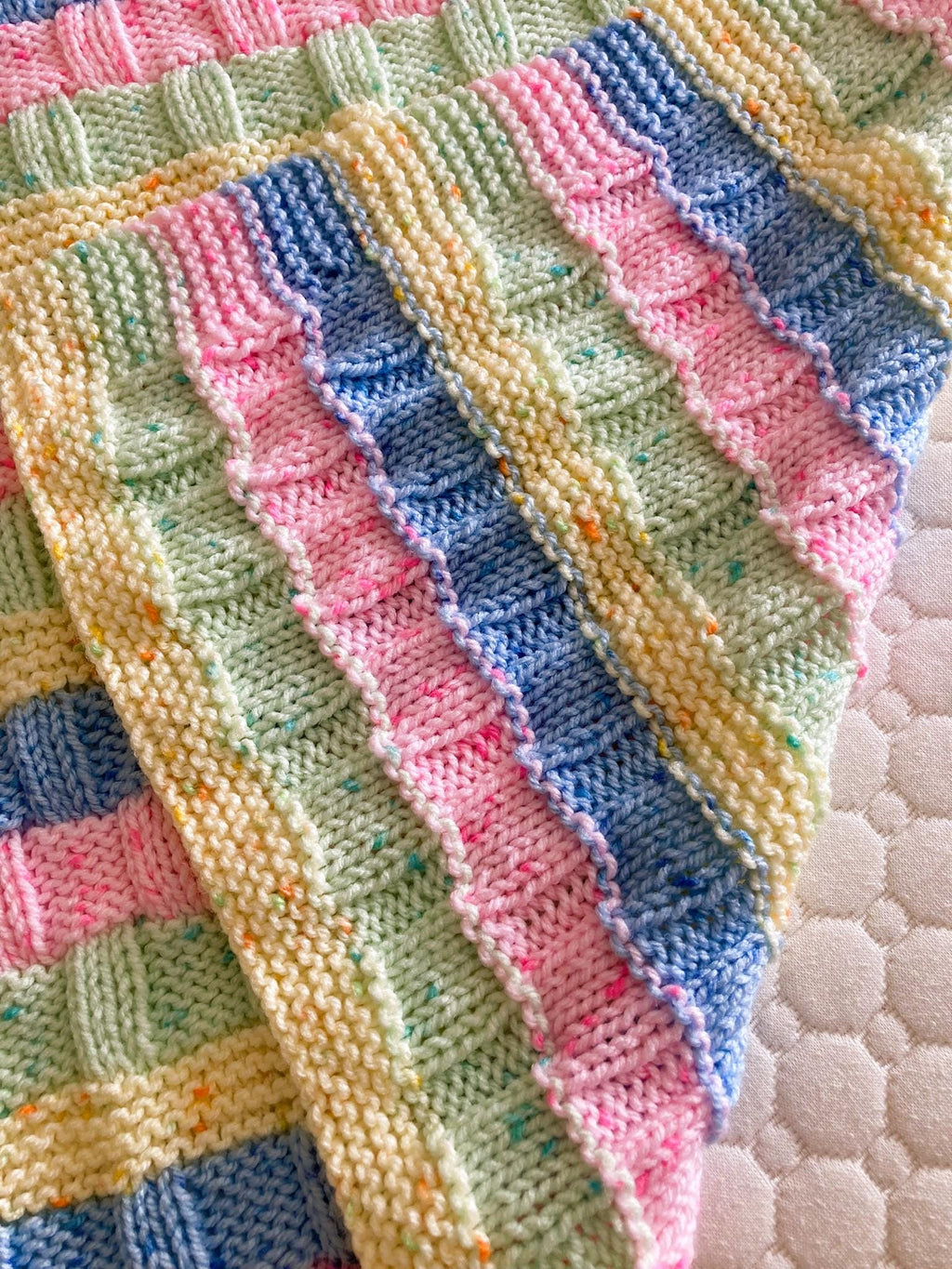 Knitting Pattern ~ Cody Baby Blanket in DK Yarn ~ ENGLISH ~ PDF Download