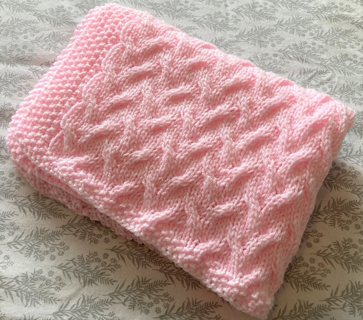 Knitting pattern ~ In the Garden ~ Baby Blanket ~ ENGLISH ~  PDF Download