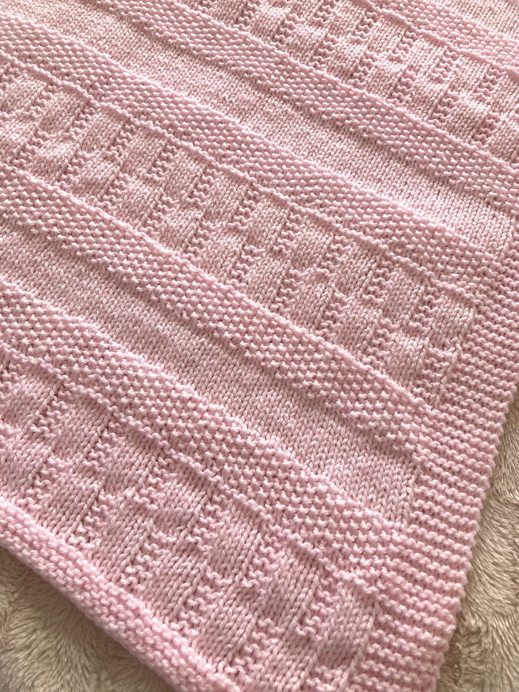 Knitting Pattern ~ Jemima Baby Blanket  ~  ENGLISH ~ PDF Download