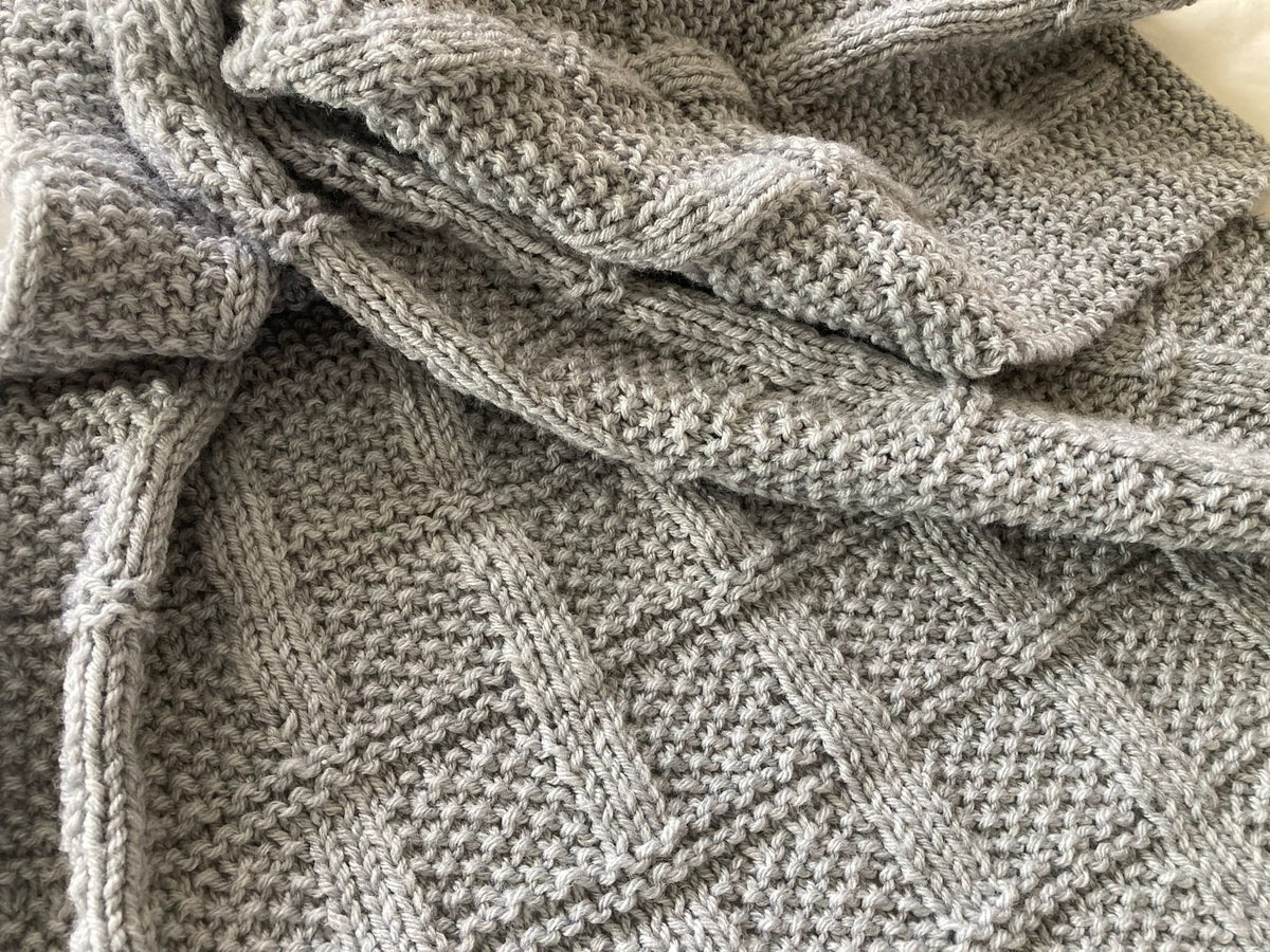 Knitting Pattern ~ Lattice Baby Blanket ~  ENGLISH ~ PDF Download