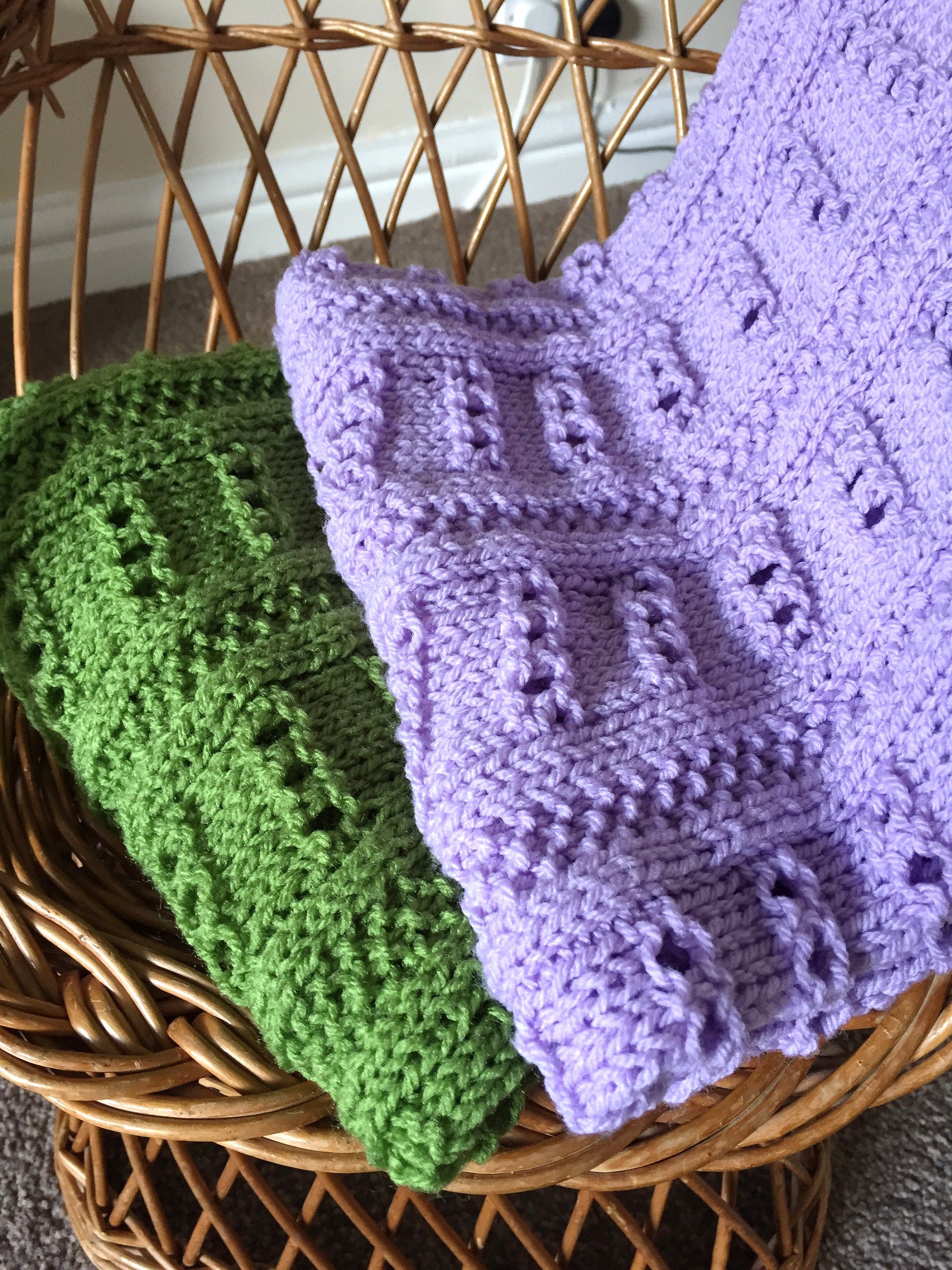 Knitting pattern ~ Little Ladders Baby Blanket  ~ ENGLISH ~  PDF Download