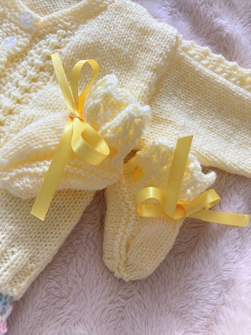 Knitting pattern ~ Adora baby set for 3-6 months ~  ENGLISH ~  PDF Download