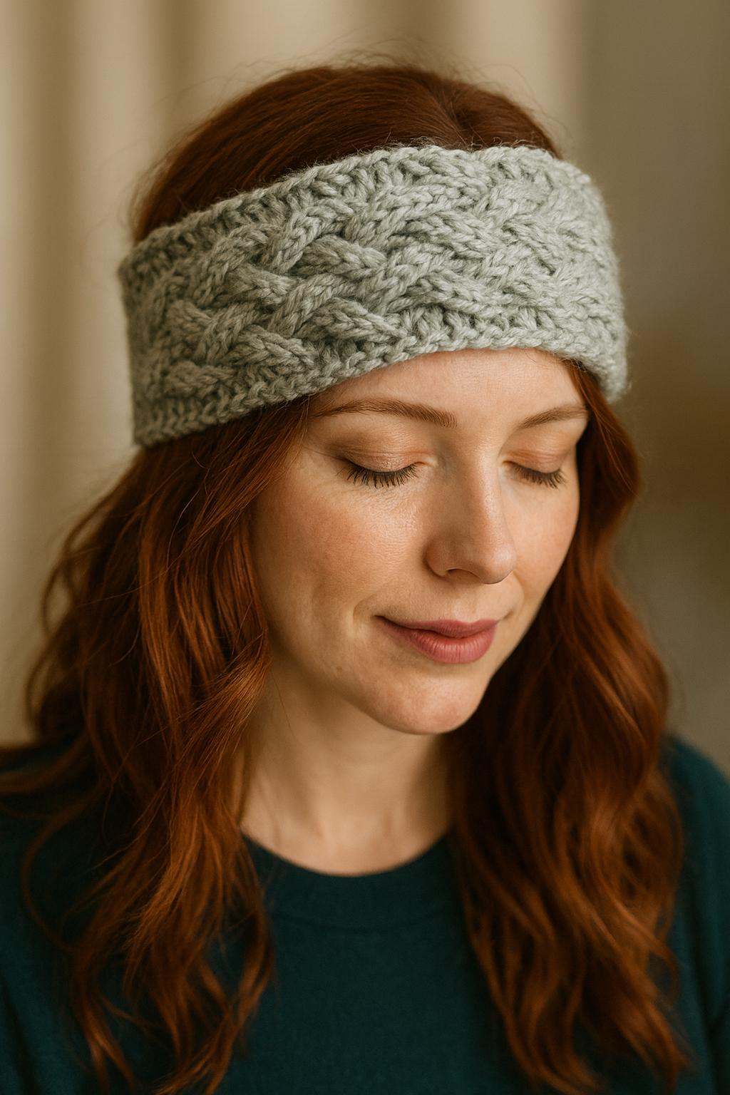 Knitting pattern ~ Cosy Cable Headbands / Ear warmers ~ ENGLISH ~ PDF Download