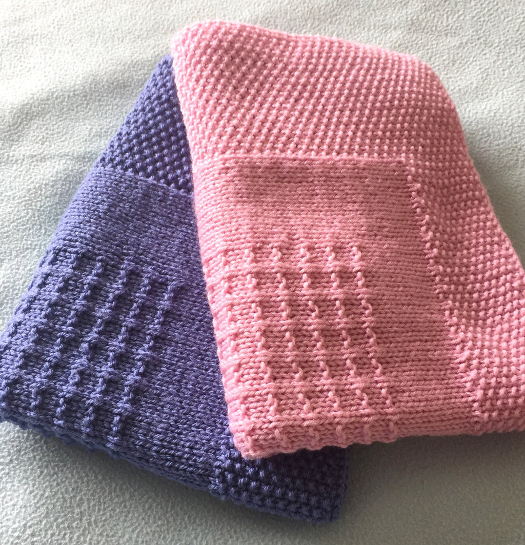 Knitting Pattern ~  Alia Baby Blanket  ~ ENGLISH ~ PDF Download