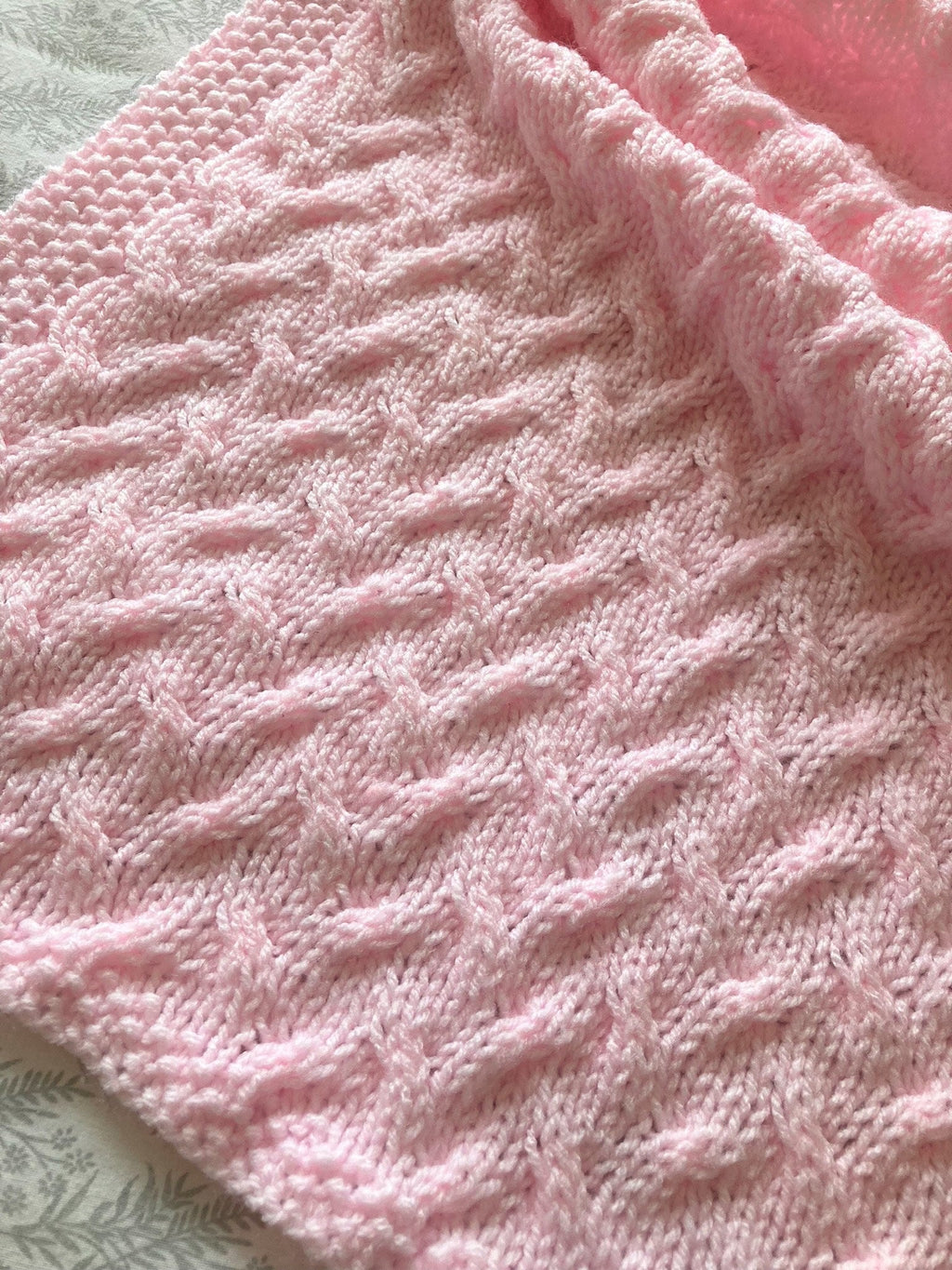 Knitting pattern ~ In the Garden ~ Baby Blanket ~ ENGLISH ~  PDF Download