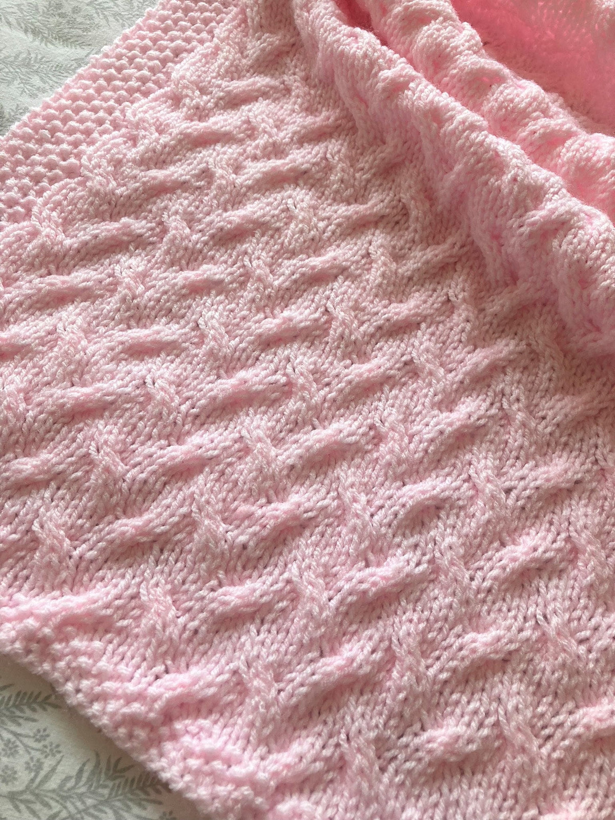 Knitting pattern ~ In the Garden ~ Baby Blanket ~ ENGLISH ~  PDF Download
