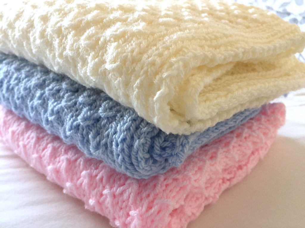 Knitting pattern ~ Freya Baby Blanket ~  ENGLISH ~ PDF Download