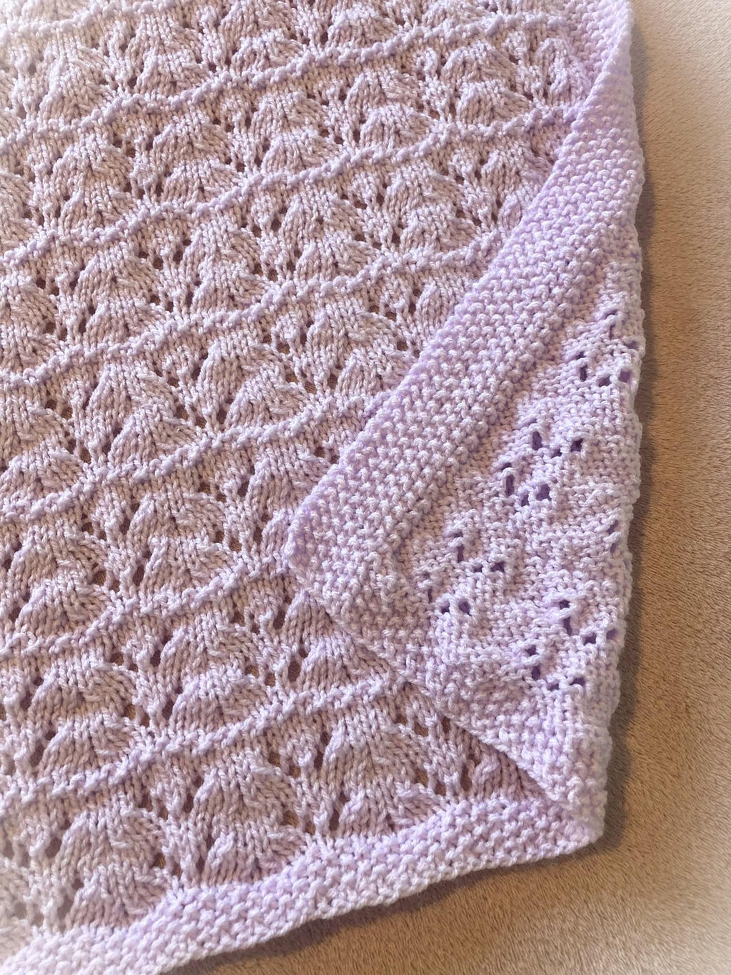 Knitting Pattern ~ Audrey Baby Blanket in DK  ~ ENGLISH ~ PDF Download