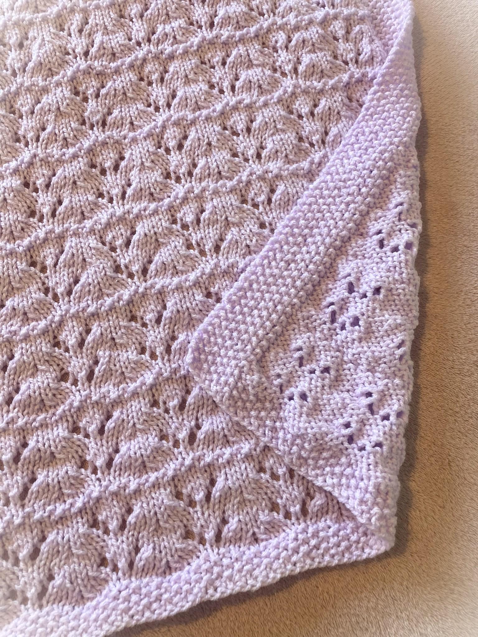 Knitting Pattern ~ Audrey Baby Blanket in DK  ~ ENGLISH ~ PDF Download