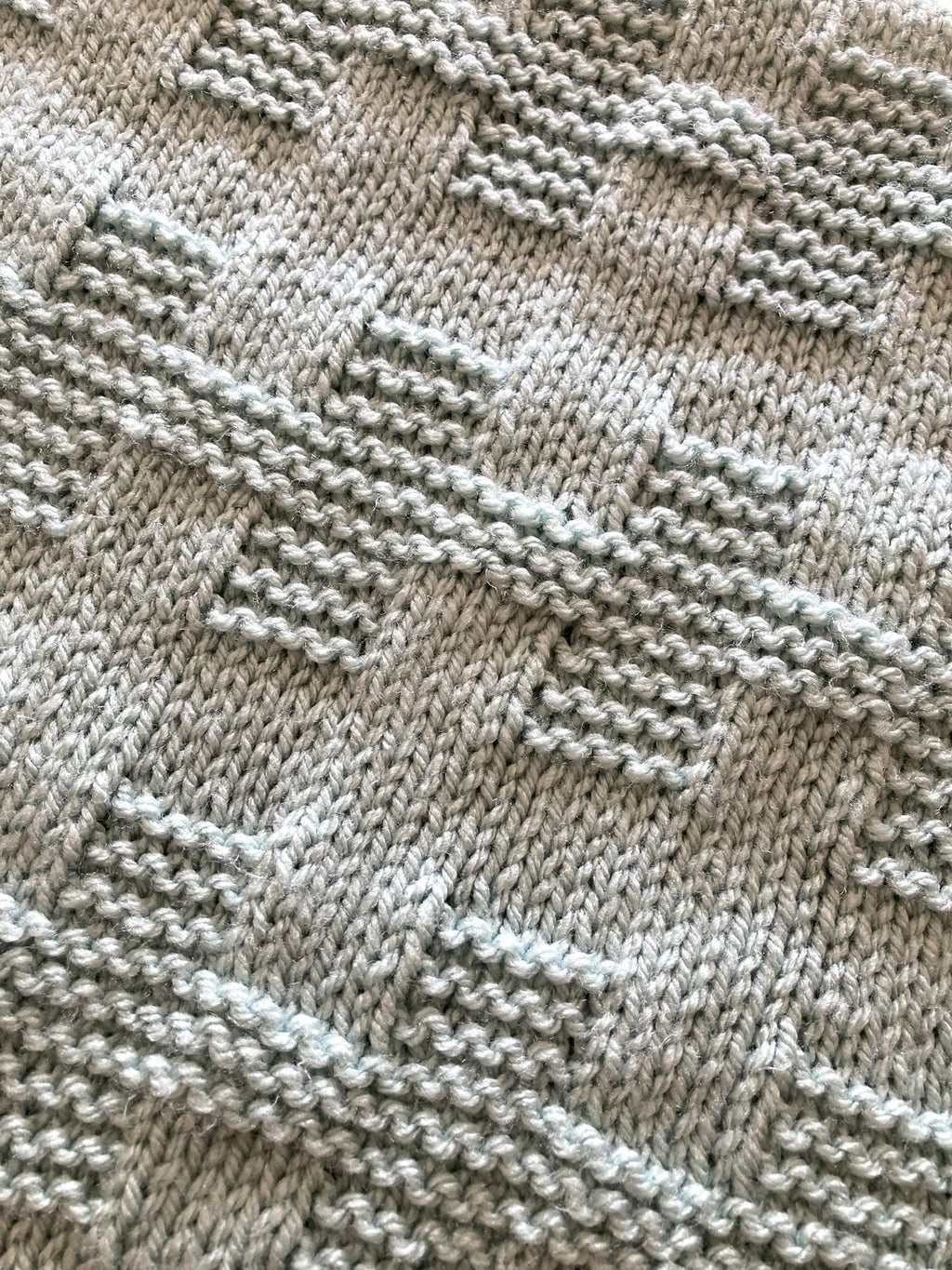 Knitting pattern ~ Chrissy Baby Blanket in Aran Yarn ~ ENGLISH ~ PDF Download