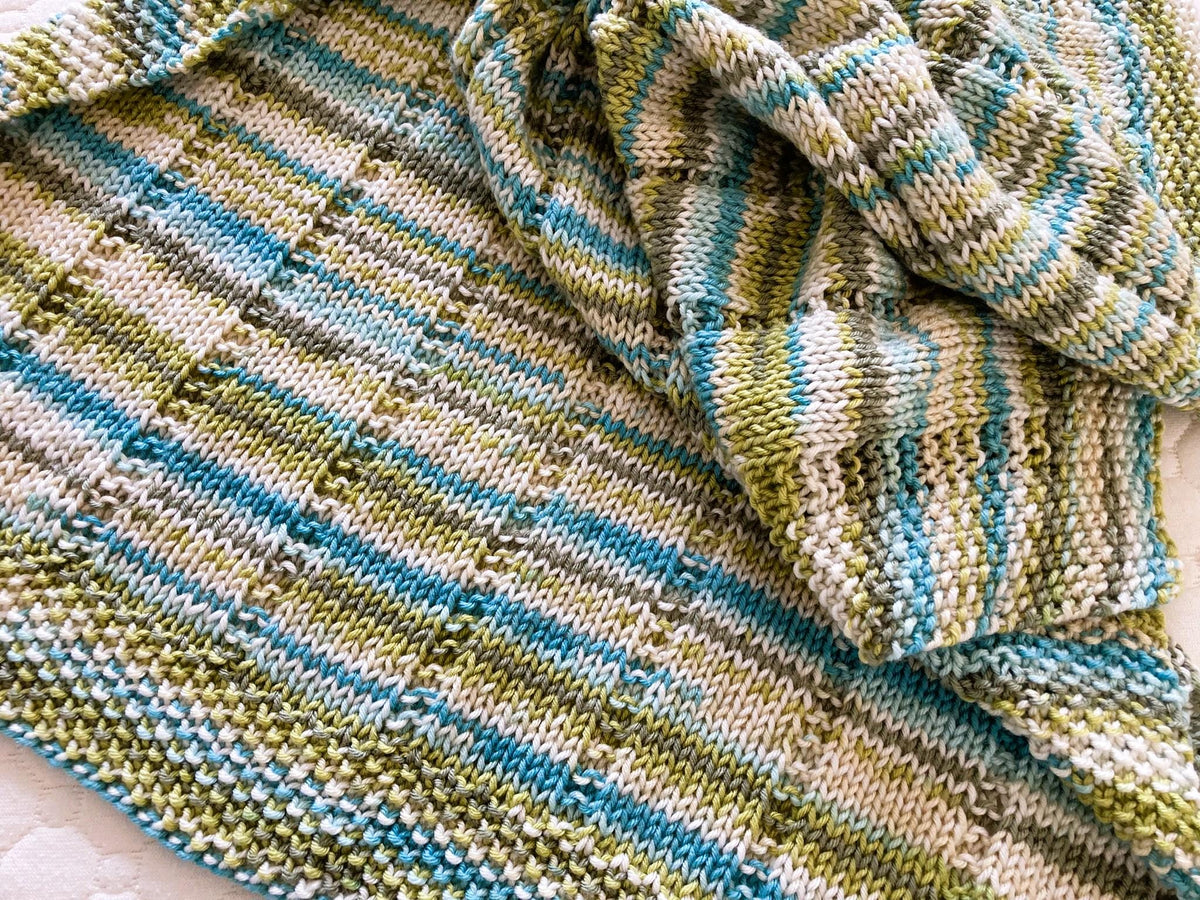 Knitting pattern ~ Easy Baby Blanket in Chunky, Aran or DK ~ Perfect for beginners ~ ENGLISH ~ PDF Download