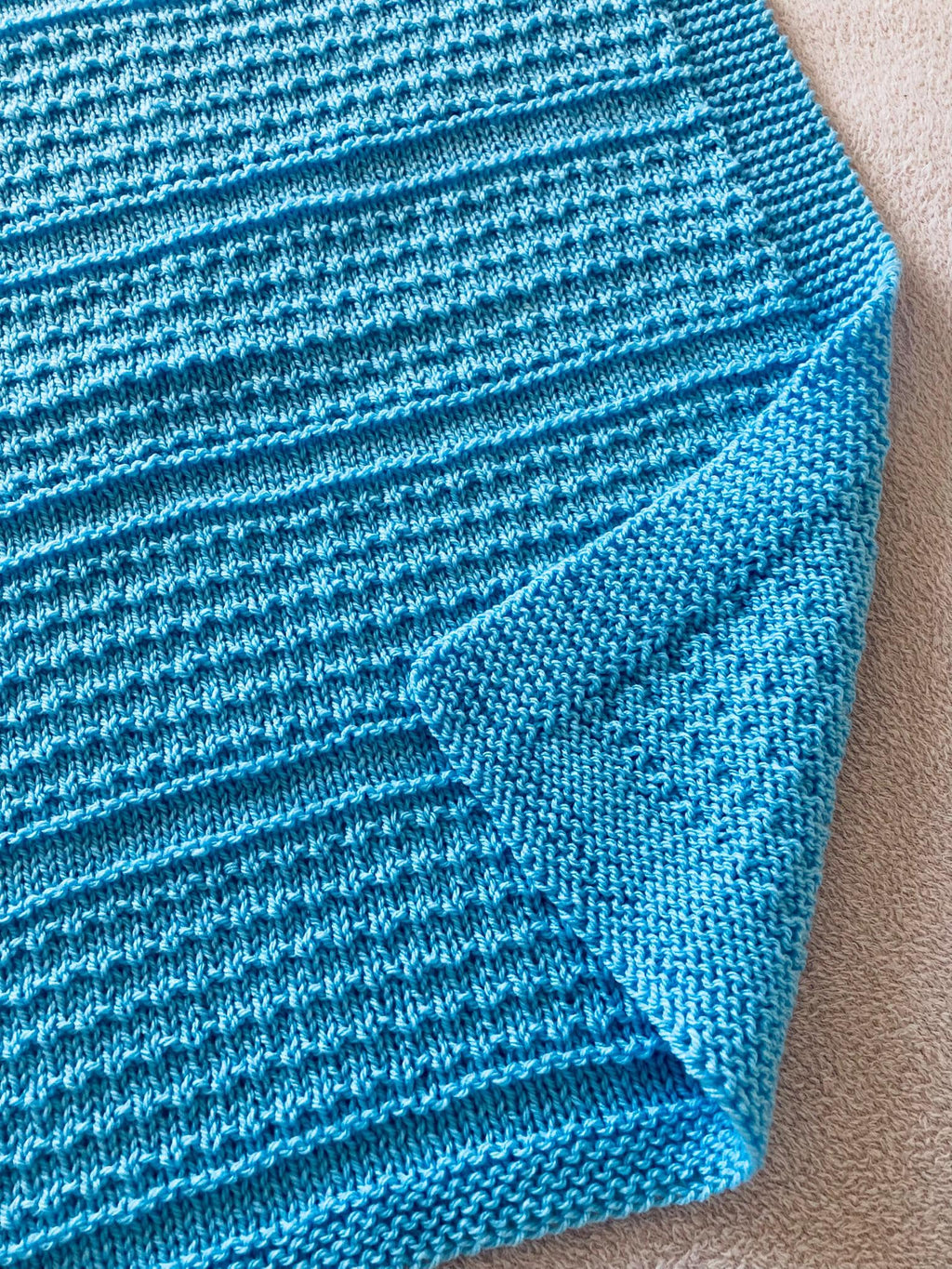 Knitting pattern ~ Idris Baby Blanket in Aran or DK ~ Perfect for beginners ~ ENGLISH ~ PDF Download