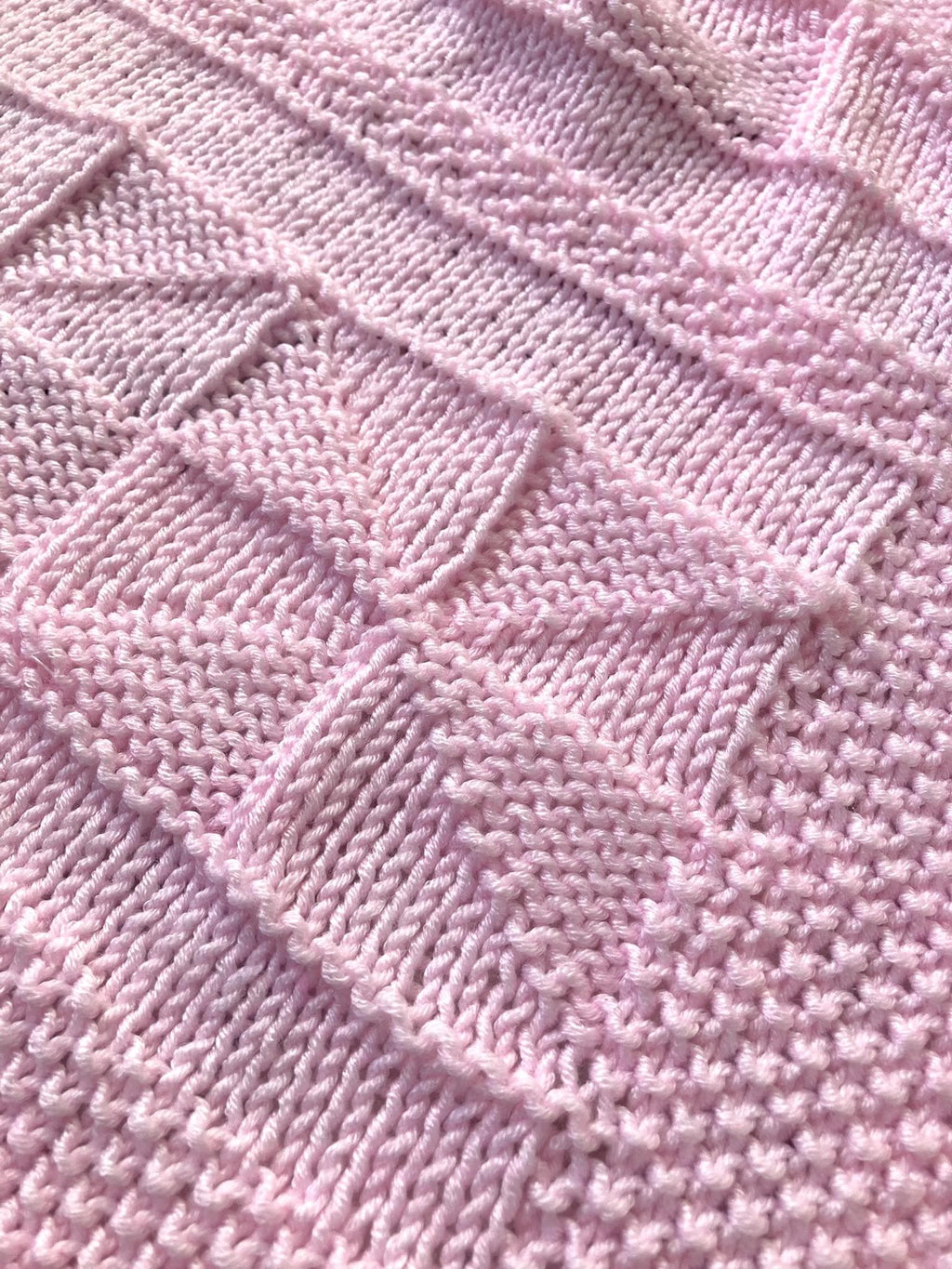 Knitting pattern ~ Verna Baby Blanket ~ Easy Knit  ~ ENGLISH ~ PDF Download