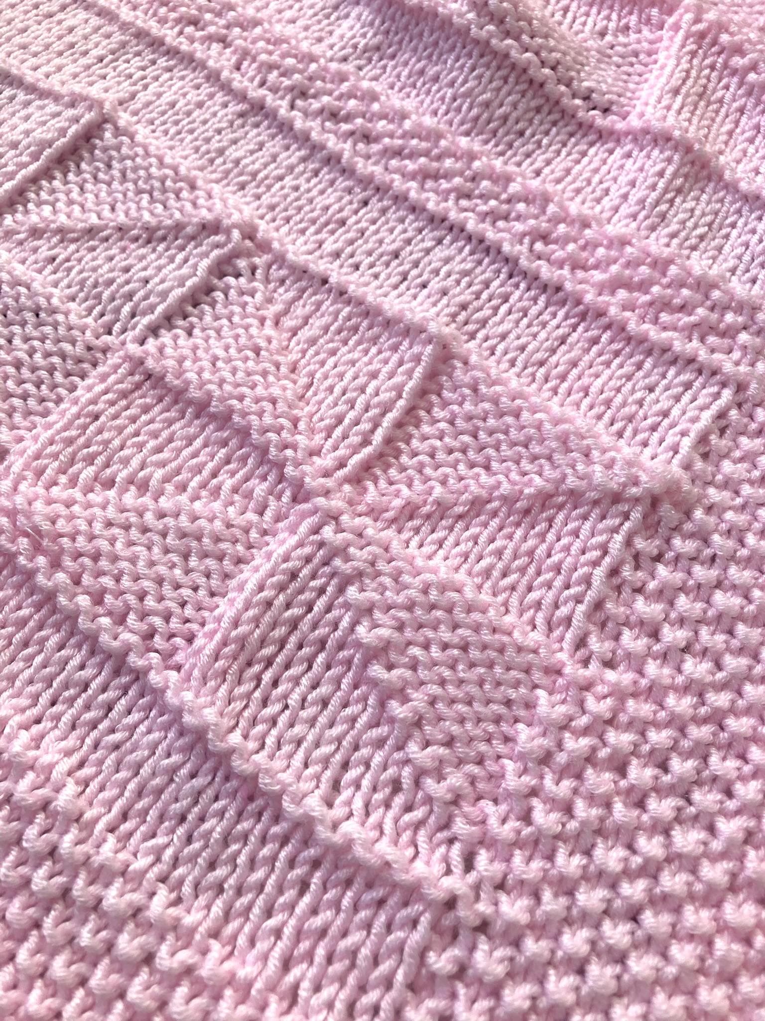 Knitting pattern ~ Verna Baby Blanket ~ Easy Knit  ~ ENGLISH ~ PDF Download