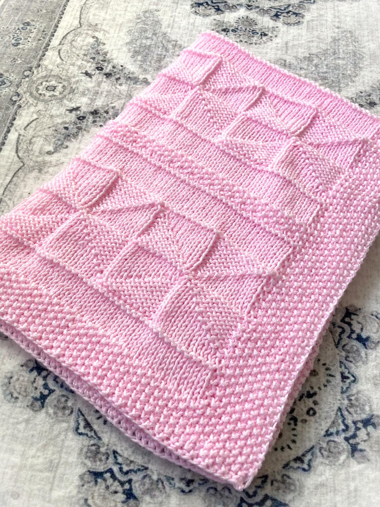Knitting pattern ~ Verna Baby Blanket ~ Easy Knit  ~ ENGLISH ~ PDF Download