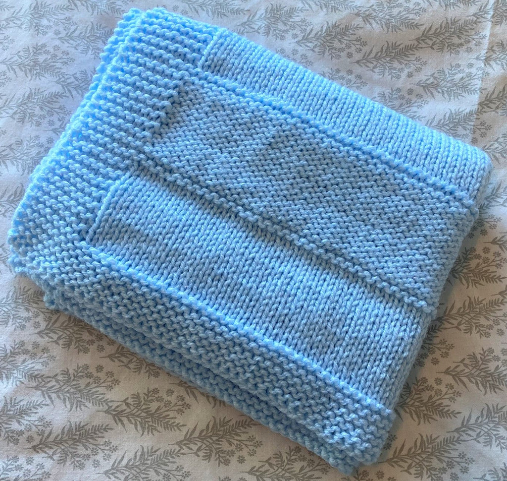 Knitting pattern ~ Nova Baby Blanket ~ Fully Reversible Design ~ ENGLISH ~ PDF Download