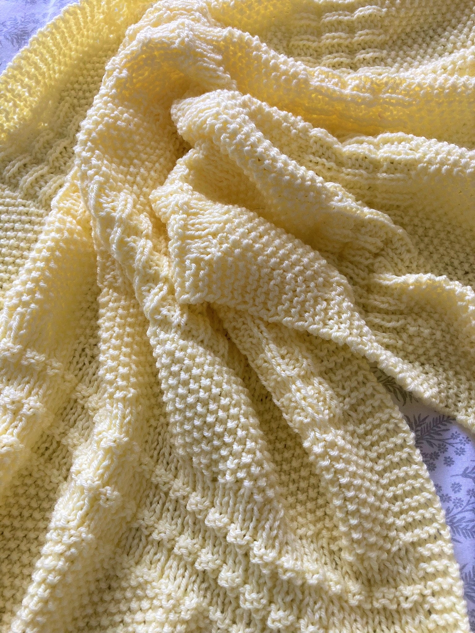 Knitting Pattern ~ Dorete Baby Blanket ~ Easy Knit for Beginners ~ENGLISH ~ PDF Download