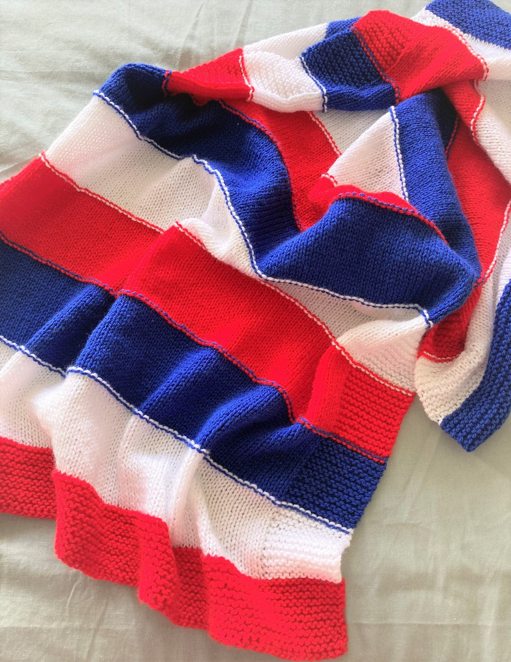 Knitting pattern ~ Bold Stripes Baby Blanket , Hat & Bootees Set ~ DK Yarn ~ ENGLISH ~ PDF Download