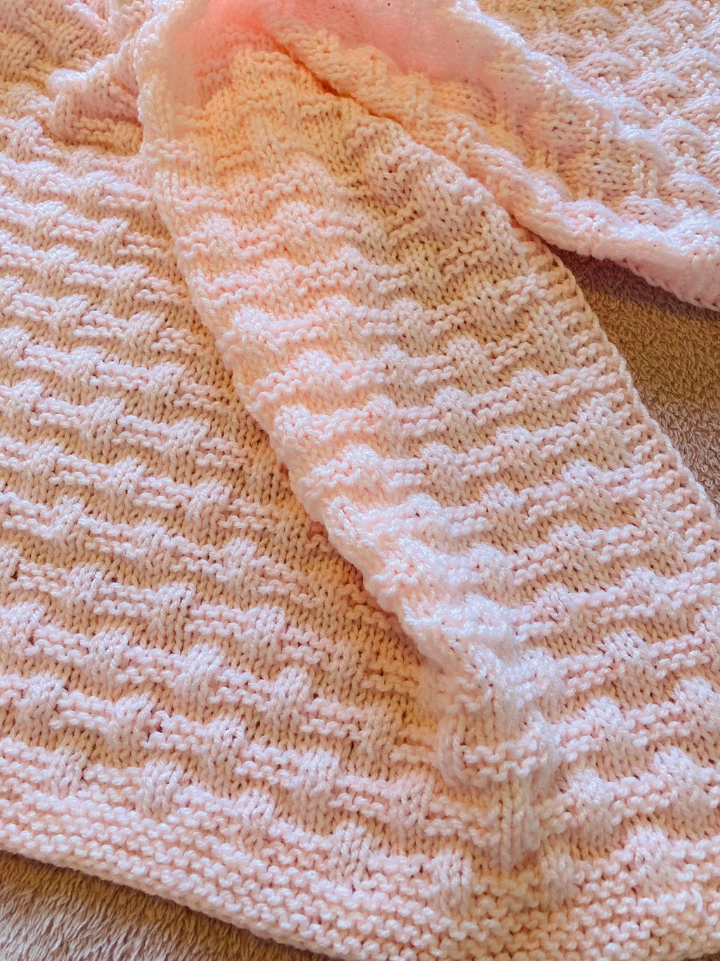 Knitting pattern ~ Easy Weave Baby Blanket  ~ ENGLISH ~ PDF Download