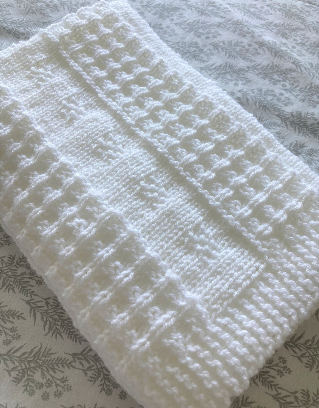 Knitting Pattern ~ Rosabel Baby Blanket in DK  ~ ENGLISH ~ PDF Download