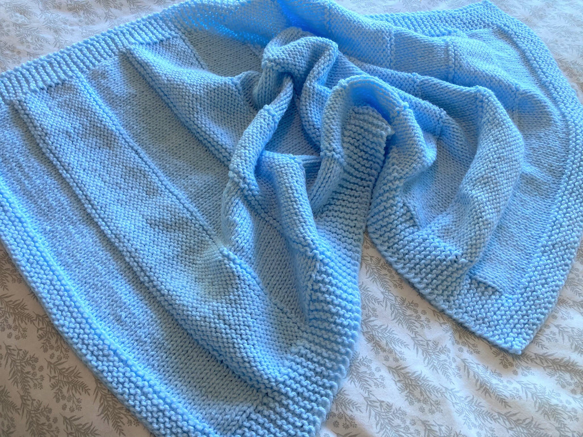 Knitting pattern ~ Nova Baby Blanket ~ Fully Reversible Design ~ ENGLISH ~ PDF Download