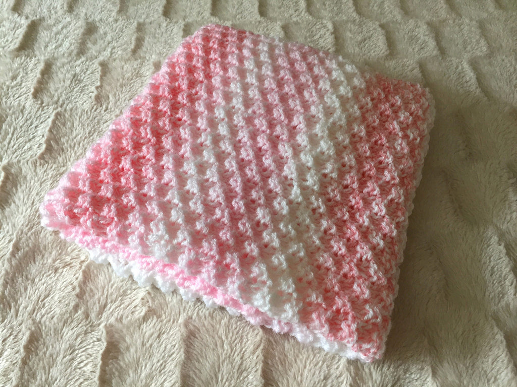 Knitting pattern ~ Colour Change New Baby Blanket Set ~ ENGLISH ~ PDF Download