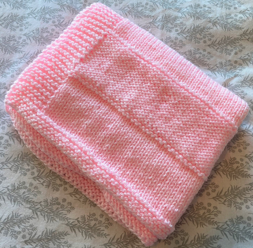 Knitting pattern ~ Nova Baby Blanket ~ Fully Reversible Design ~ ENGLISH ~ PDF Download