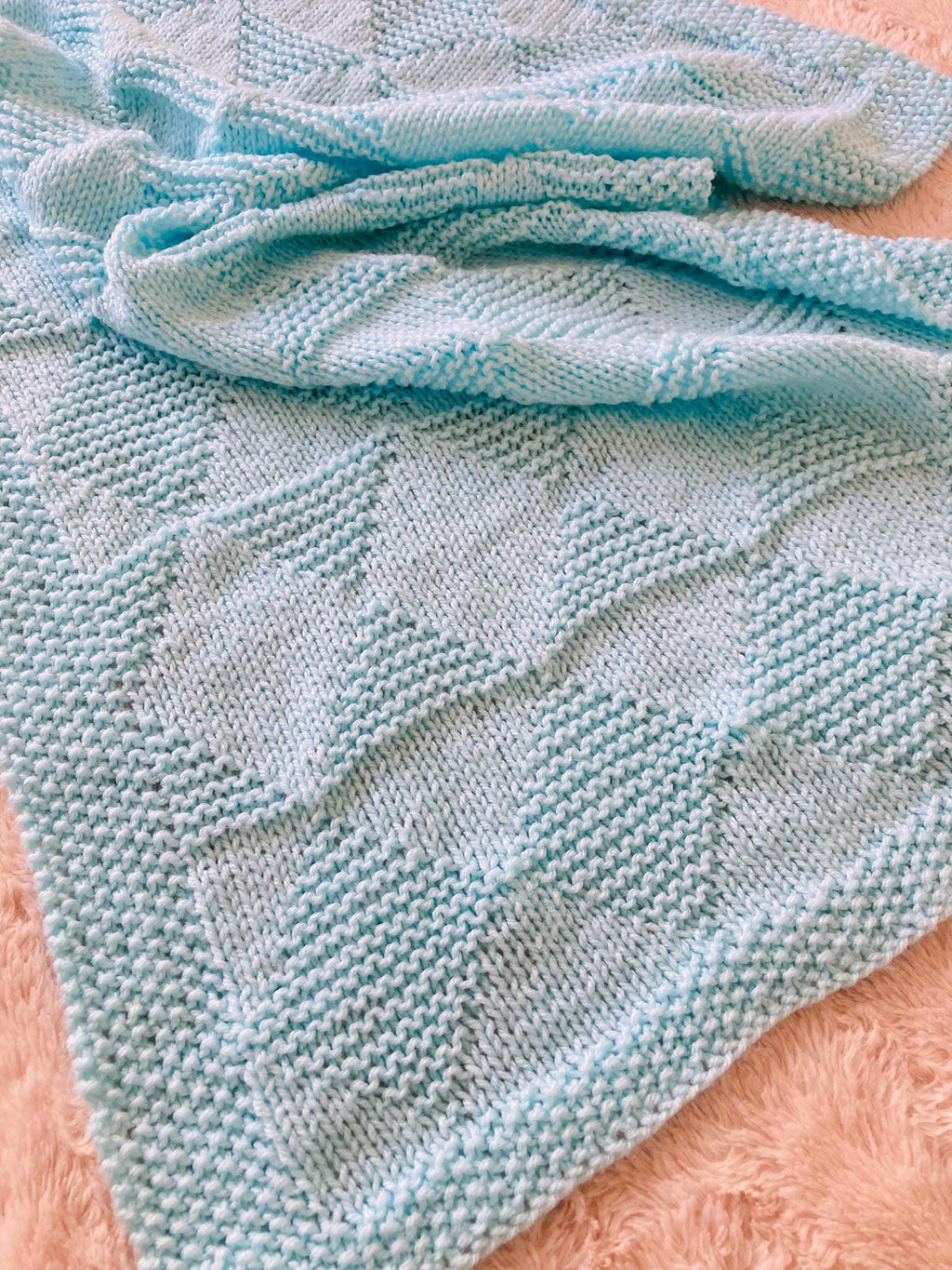 Knitting Pattern ~ Heidi Baby Blanket  ~  ENGLISH ~ PDF Download
