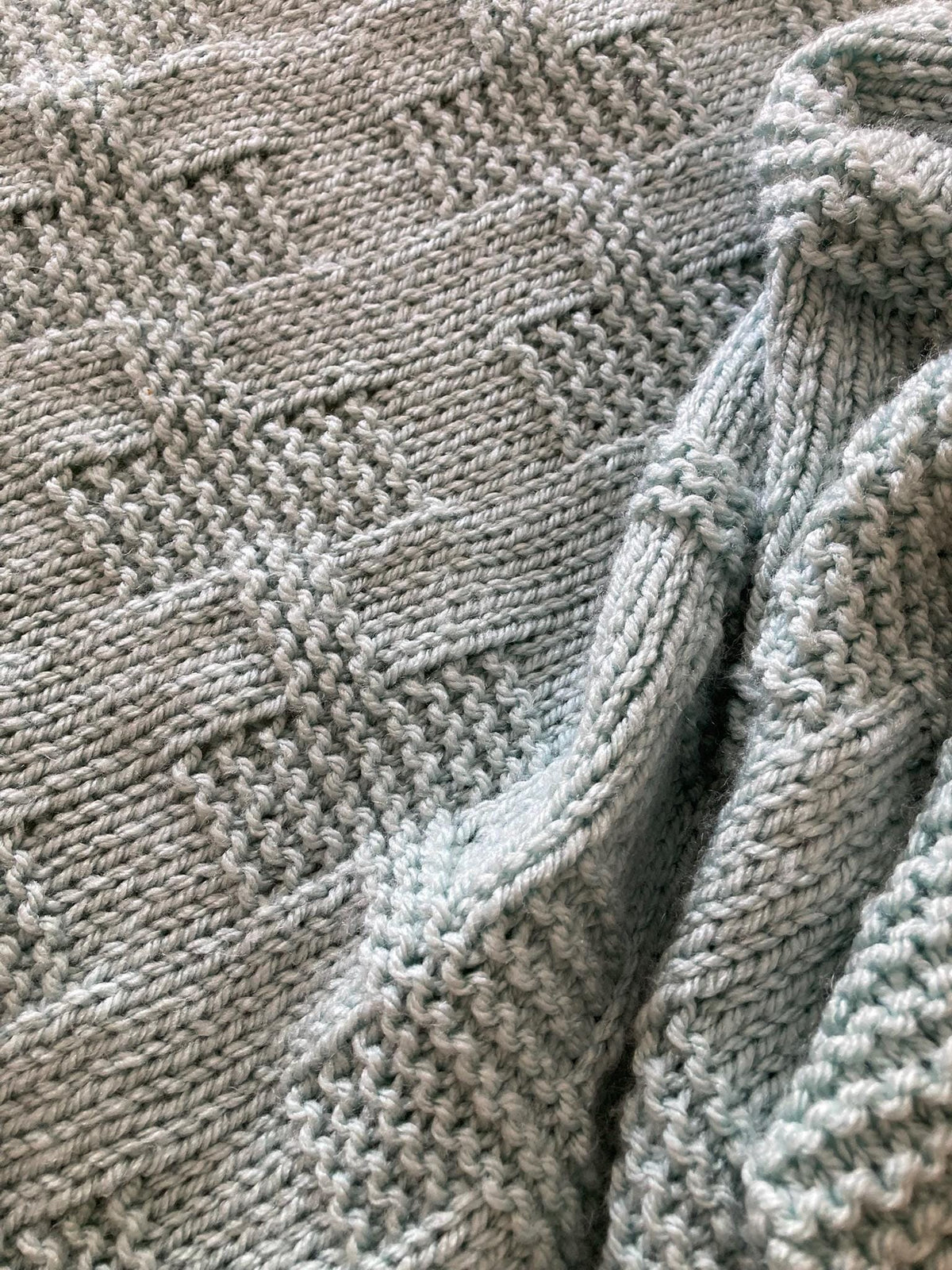Knitting pattern ~ Chrissy Baby Blanket in Aran Yarn ~ ENGLISH ~ PDF Download