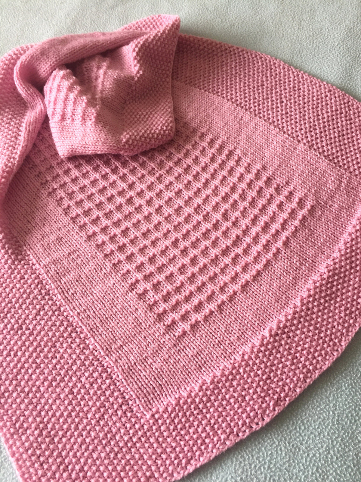 Knitting Pattern ~  Alia Baby Blanket  ~ ENGLISH ~ PDF Download