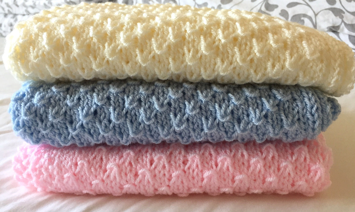 Knitting pattern ~ Freya Baby Blanket ~  ENGLISH ~ PDF Download