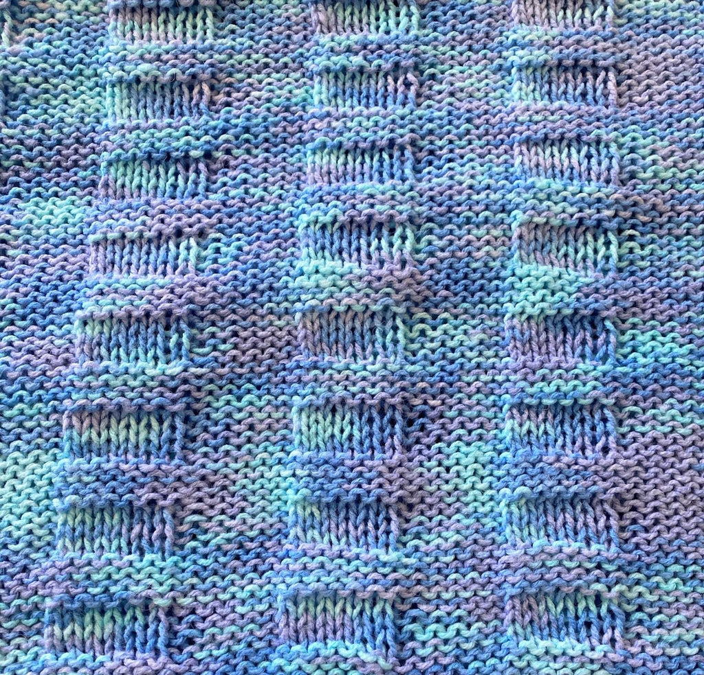 Knitting Pattern ~ Reversible Baby Blanket in DK yarn ~ Simple Pattern. ~ ENGLISH ~ PDF Download