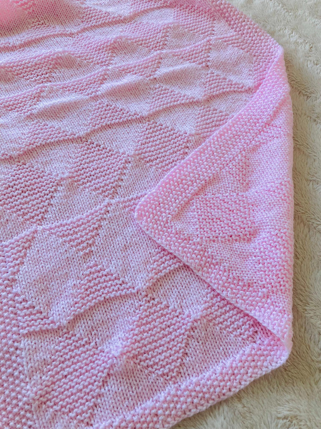 Knitting Pattern ~ Heidi Baby Blanket  ~  ENGLISH ~ PDF Download