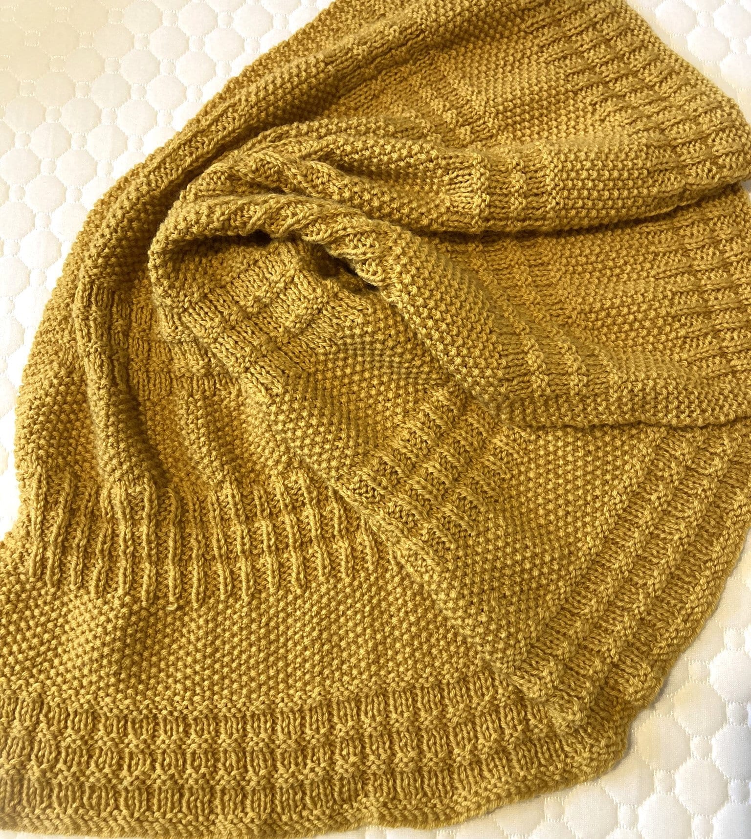 Knitting Pattern ~ Dorete Baby Blanket ~ Easy Knit for Beginners ~ENGLISH ~ PDF Download