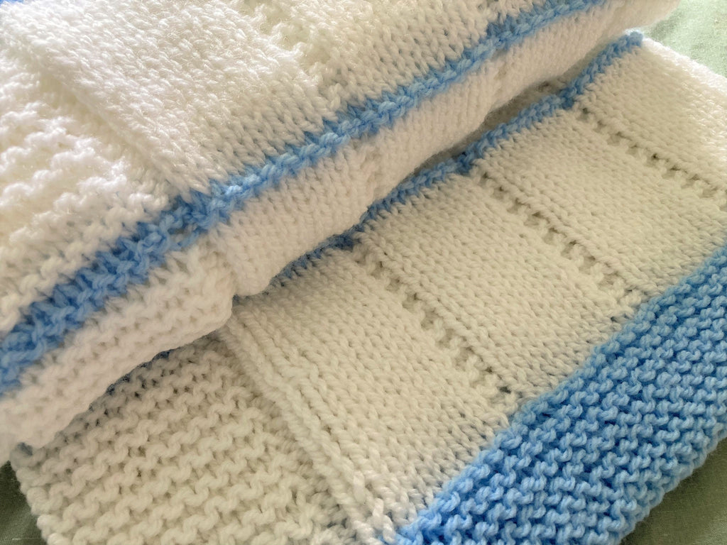 Knitting pattern ~ Cassy Baby Blanket ~ Simple Design ~  ENGLISH ~ PDF Download