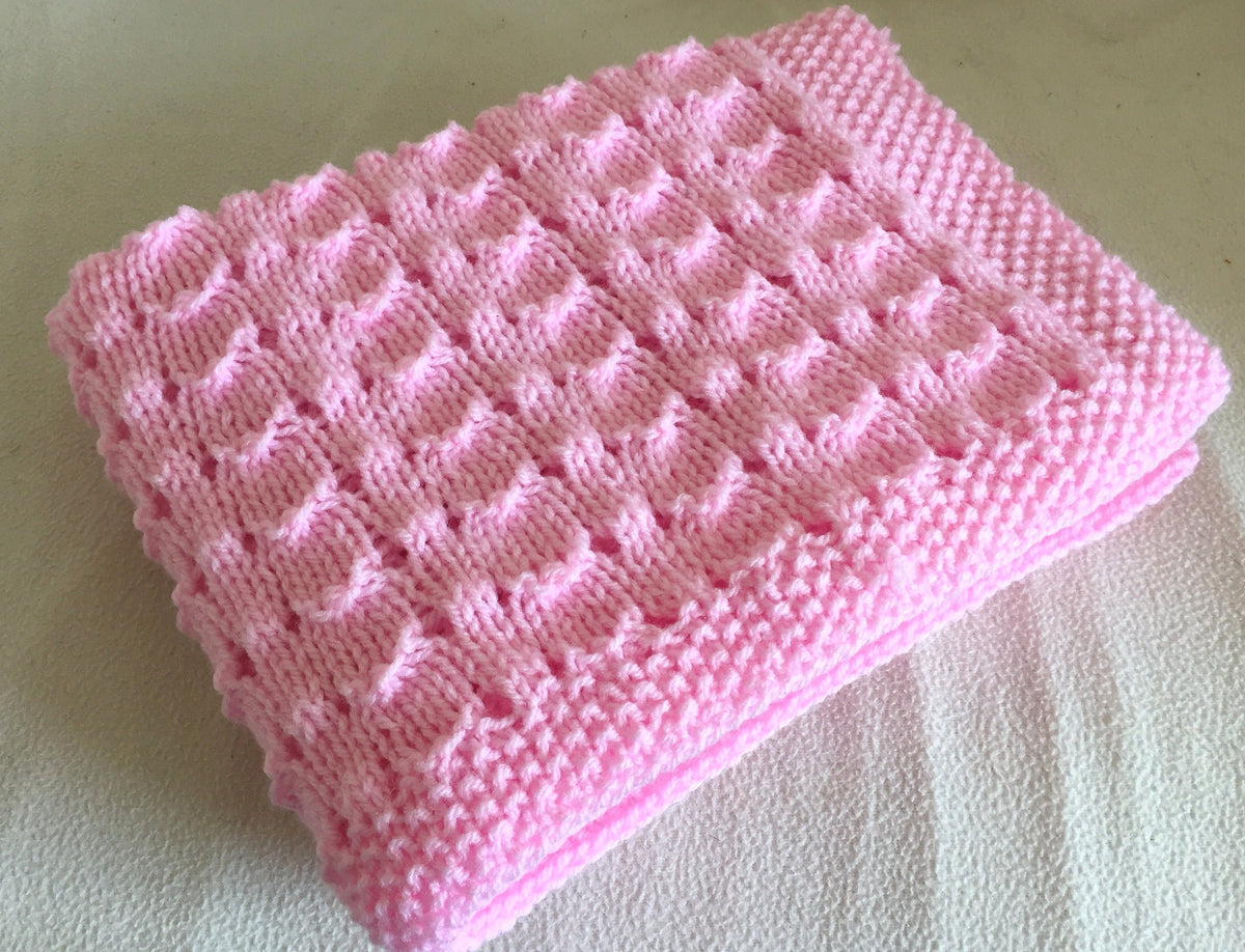 Knitting pattern ~ Sea Shells Baby Blanket ~ ENGLISH ~ PDF Download