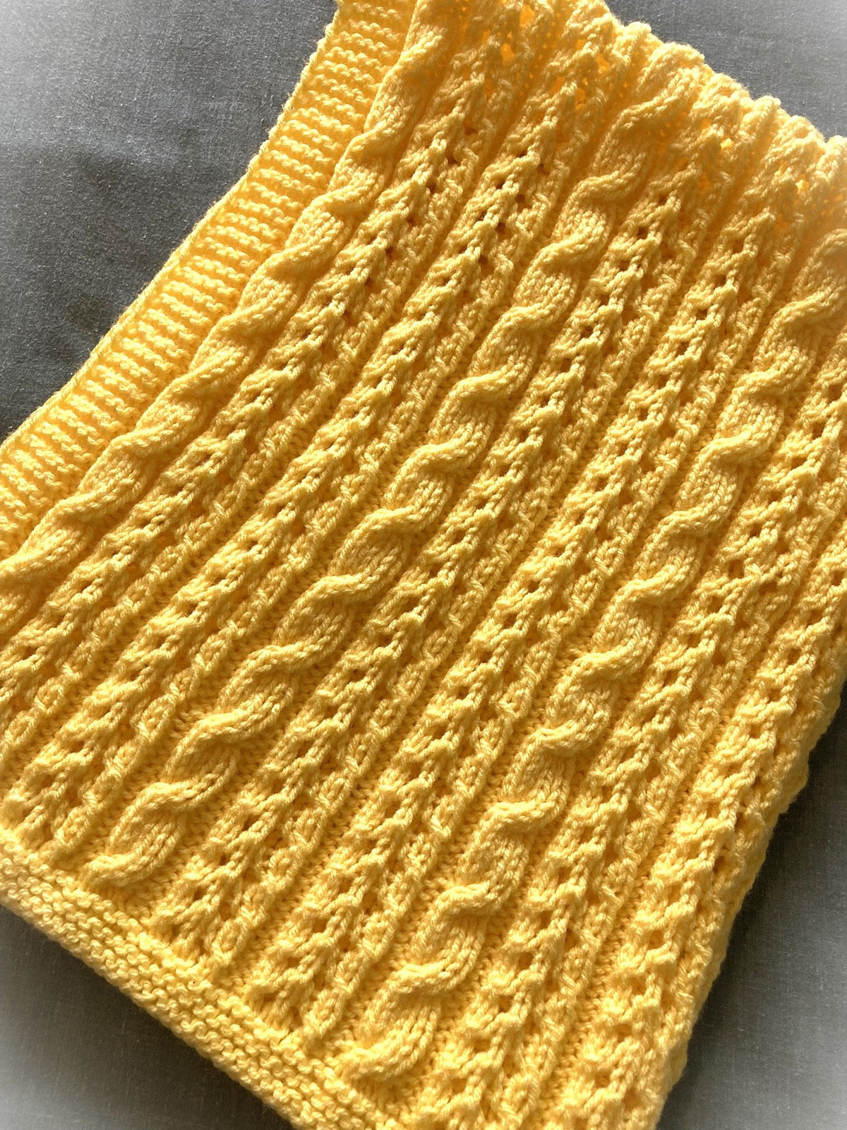 Knitting pattern ~ Lucie Baby Blanket  ~   ENGLISH ~  PDF Download