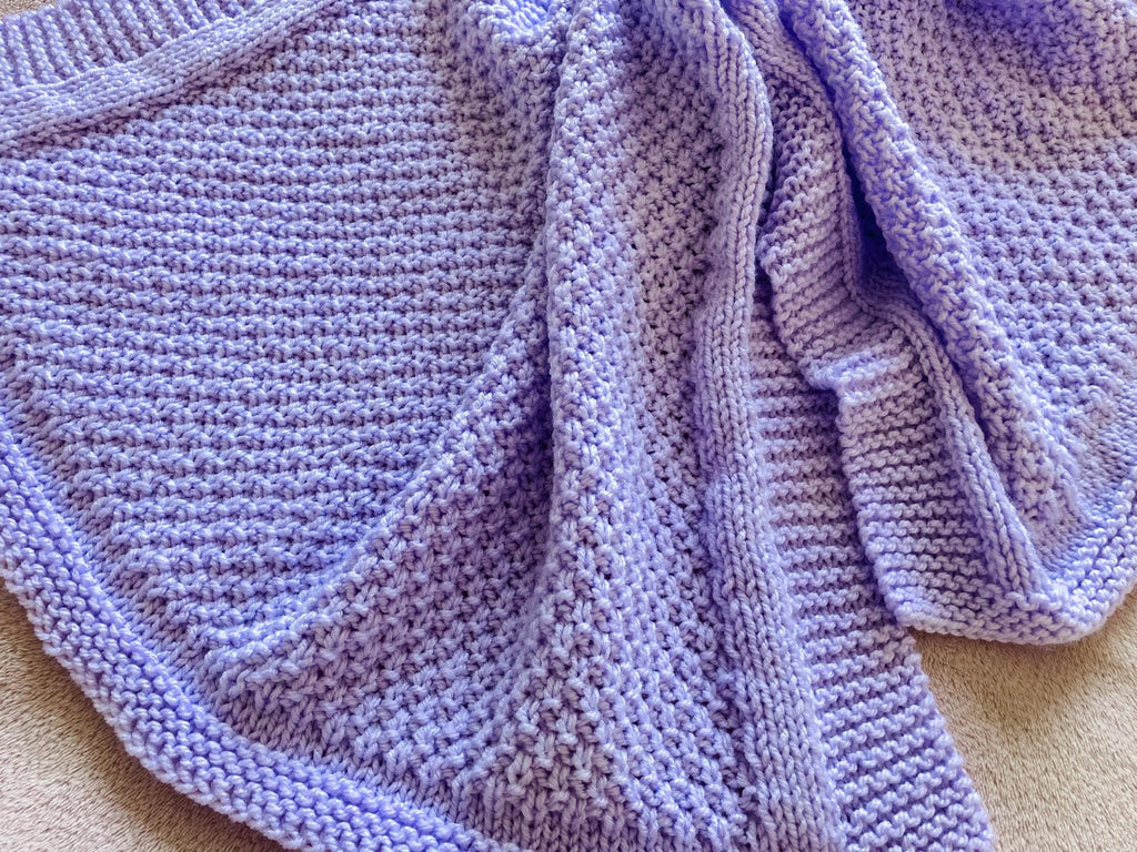 Knitting pattern ~ Double Moss Blanket in Aran or Chunky ~ Perfect for beginners ~ ENGLISH ~ PDF Download