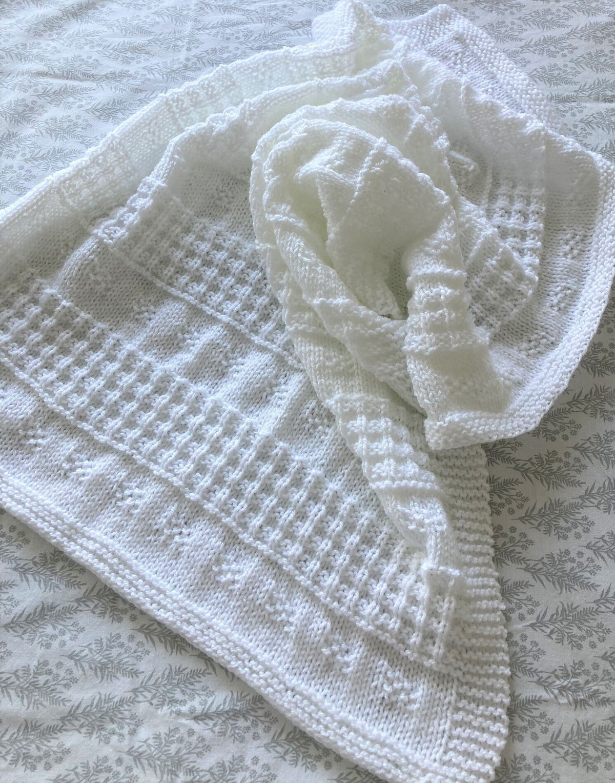 Knitting Pattern ~ Rosabel Baby Blanket in DK  ~ ENGLISH ~ PDF Download
